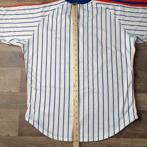 Vintage 80s New York Mets Jersey Men's Large‎ Rawlings Athletic Striped MLB 1017 - Picture 12 of 14